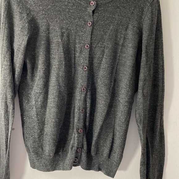 THE LIMITED | Gray Wool Blend Cardigan Sweater - Picture 2 of 11
